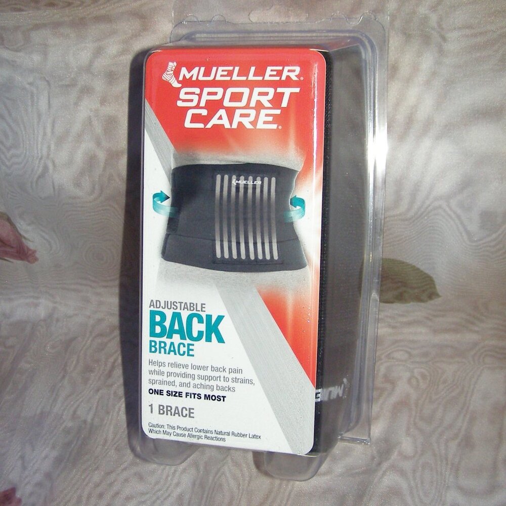 NEW Mueller Sport Care Adjustable Back Brace One size